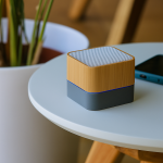EchoBlock Wood-Style Bluetooth Speaker